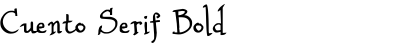 Cuento Serif Bold